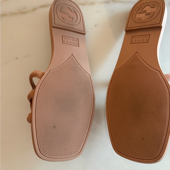 Gucci Rubber Slide Vintage Camel - Picture 3 of 6